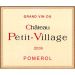 Chateau Petit Village 2006 Front Label