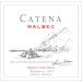 Catena Malbec 2009 Front Label