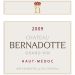 Flat front label of wine