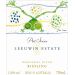Flat front label of wine