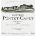 Flat front label of wine