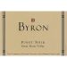 Flat front label of wine