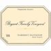 Flat front label of wine