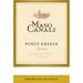 Flat front label of wine