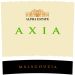 Flat front label of wine