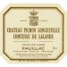 Chateau Pichon Longueville Comtesse de Lalande 1983 Front Label