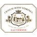 Flat front label of wine