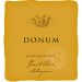 Flat front label of wine