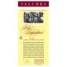 Flat front label of wine
