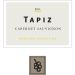 Flat front label of wine