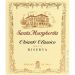 Flat front label of wine