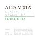 Alta Vista Classic Torrontes 2012 Front Label