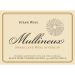 Flat front label of wine
