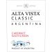 Alta Vista Classic Cabernet Sauvignon 2014 Front Label