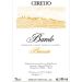 Ceretto Brunate Barolo 2010 Front Label