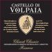 Flat front label of wine