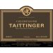 Flat front label of wine