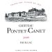 Flat front label of wine