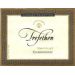 Flat front label of wine