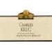 Flat front label of wine