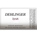 Dehlinger Estate Syrah 1999 Front Label