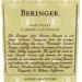Beringer Private Reserve Cabernet Sauvignon 1992 Front Label