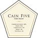 Flat front label of wine