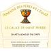Domaine des Peres de l'Eglise Chateauneuf-du-Pape Le Calice de Saint Pierre 2012 Front Label