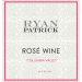 Ryan Patrick Rose 2017 Front Label