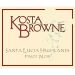 Flat front label of wine