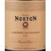 Flat front label of wine
