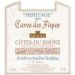 Caves des Papes Cotes du Rhone 1998 Front Label