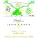 Flat front label of wine
