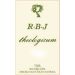 Flat front label of wine
