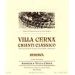 Flat front label of wine