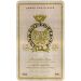 Flat front label of wine
