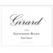 Flat front label of wine