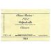 Flat front label of wine