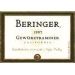Beringer Gewurztraminer 1998 Front Label