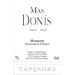 Mas Donis Mas Donis Barrica 2003 Front Label