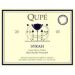 Flat front label of wine