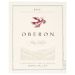 Flat front label of wine