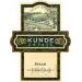 Flat front label of wine