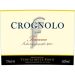 Flat front label of wine
