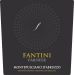 Flat front label of wine