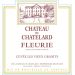 Chateau du Chatelard Fleurie 2017 Front Label