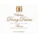 Flat front label of wine