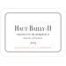 Chateau Haut-Bailly II 2019 Front Label