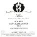 Albert Boxler Gewurztraminer Vendanges Tardives Boland (500ML) 2015 Front Label