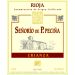 Hermanos Pecina Senorio Crianza 2014 Front Label